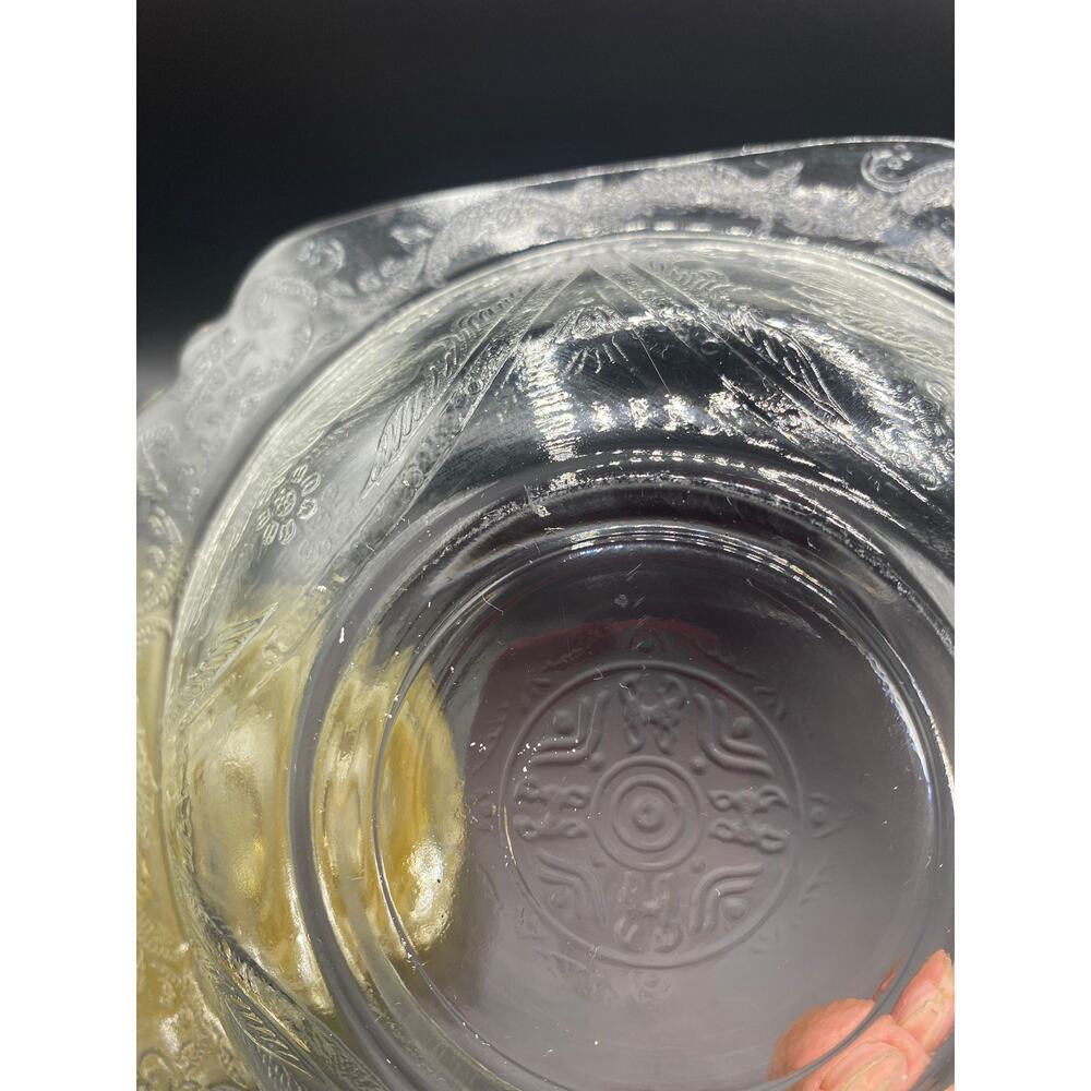 3 VTG Federal Glass Depression Glass Madrid Pattern Yellow Amber Soup Salad Bowl - Picture 5 of 6